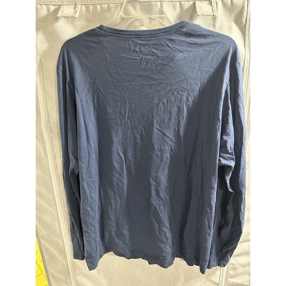 Mack Weldon Men's Long Sleeve Crewneck T-Shirt Navy‎ Blue Size Large Pima Cotton - Picture 6 of 6